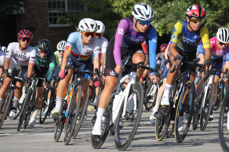Tour de Francis Park 2025 D -XXIX.jpg :: Tour de Francis Park 2025/Gateway Cup 2025 - Women's Pro 1/2 70 Minutes of racing - Fast, Wide, Smooth, and FAST, the Tour de Francis Park is a series favorite. This long 1.2-mile course, is full throttle-feature one super-fast downhill Turn 2 that sets up a long uphill drag to the finish. -Gateway Cup webpage - A criterium, or crit, is a bike race consisting of several laps around a closed circuit, the length of each lap or ranging from about 400 meters to 10,000 meters. (Criterium webpage)