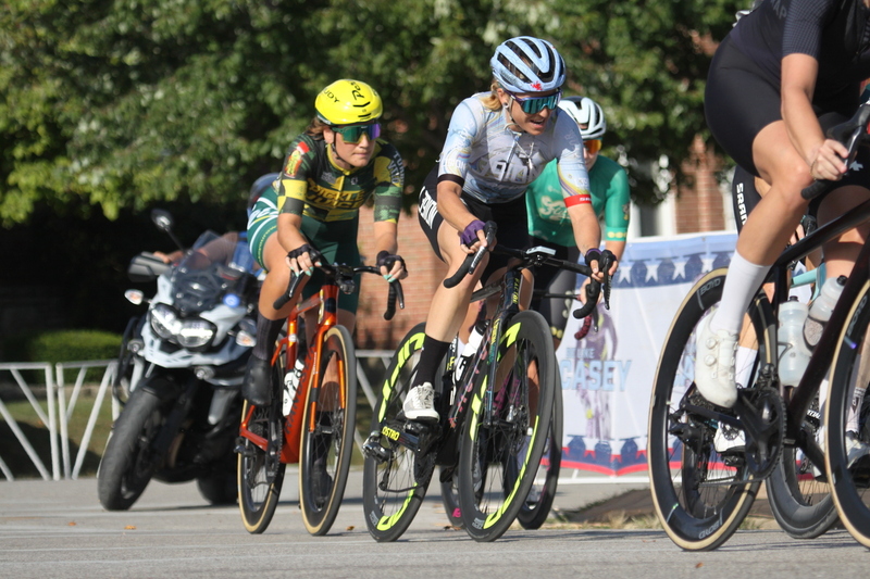Tour de Francis Park 2025 D -XXVII.jpg :: Tour de Francis Park 2025/Gateway Cup 2025 - Women's Pro 1/2 70 Minutes of racing - Fast, Wide, Smooth, and FAST, the Tour de Francis Park is a series favorite. This long 1.2-mile course, is full throttle-feature one super-fast downhill Turn 2 that sets up a long uphill drag to the finish. -Gateway Cup webpage - A criterium, or crit, is a bike race consisting of several laps around a closed circuit, the length of each lap or ranging from about 400 meters to 10,000 meters. (Criterium webpage)
