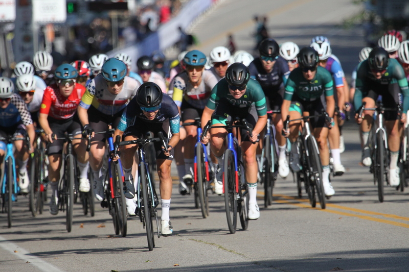 Tour de Francis Park 2025 D -XXXIII.jpg :: Tour de Francis Park 2025/Gateway Cup 2025 - Women's Pro 1/2 70 Minutes of racing - Fast, Wide, Smooth, and FAST, the Tour de Francis Park is a series favorite. This long 1.2-mile course, is full throttle-feature one super-fast downhill Turn 2 that sets up a long uphill drag to the finish. -Gateway Cup webpage - A criterium, or crit, is a bike race consisting of several laps around a closed circuit, the length of each lap or ranging from about 400 meters to 10,000 meters. (Criterium webpage)