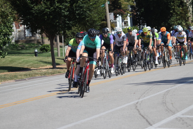 Tour de Francis Park 2025 LXIV.jpg :: Tour de Francis Park 2025/Gateway Cup 2025 - Men's CAT 4/5 40 Minute race 1105am - Tour de Francis Park! Francis Park, named after David Rowland Francis - President of the Louisiana Purchase Exposition (the 1904 World's Fair) is known for its wide, tree lined streets and for having beautiful churches on every corner. Today the St. Louis Hills neighborhood showcases gingerbread bungalows, stately homes and some of the tidiest landscaping in St. Louis. Gateway Cup Website- St. Louis hosts the Labor Day Omnium - Omnium - a multiple race event in track cycling. In recent years, road racing has also adopted the term to describe multi-day races that feature three primary road races events (time trial, mass start, and criterium).  USA Cycling