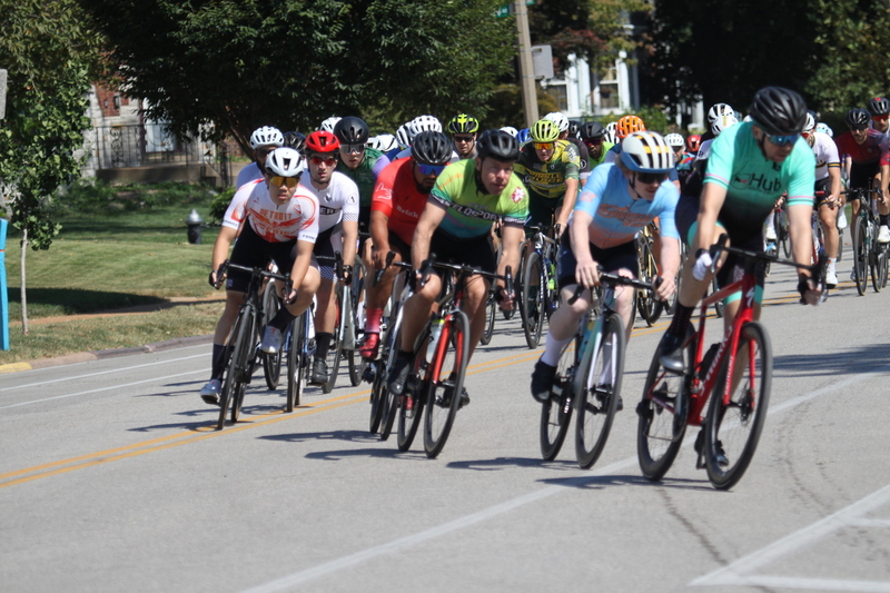 Tour de Francis Park 2025 LXV.jpg :: Tour de Francis Park 2025/Gateway Cup 2025 - Men's CAT 4/5 40 Minute race 1105am - Tour de Francis Park! Francis Park, named after David Rowland Francis - President of the Louisiana Purchase Exposition (the 1904 World's Fair) is known for its wide, tree lined streets and for having beautiful churches on every corner. Today the St. Louis Hills neighborhood showcases gingerbread bungalows, stately homes and some of the tidiest landscaping in St. Louis. Gateway Cup Website- St. Louis hosts the Labor Day Omnium - Omnium - a multiple race event in track cycling. In recent years, road racing has also adopted the term to describe multi-day races that feature three primary road races events (time trial, mass start, and criterium).  USA Cycling