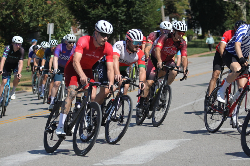 Tour de Francis Park 2025 LXVII.jpg :: Tour de Francis Park 2025/Gateway Cup 2025 - Men's CAT 4/5 40 Minute race 1105am - Tour de Francis Park! Francis Park, named after David Rowland Francis - President of the Louisiana Purchase Exposition (the 1904 World's Fair) is known for its wide, tree lined streets and for having beautiful churches on every corner. Today the St. Louis Hills neighborhood showcases gingerbread bungalows, stately homes and some of the tidiest landscaping in St. Louis. Gateway Cup Website- St. Louis hosts the Labor Day Omnium - Omnium - a multiple race event in track cycling. In recent years, road racing has also adopted the term to describe multi-day races that feature three primary road races events (time trial, mass start, and criterium).  USA Cycling
