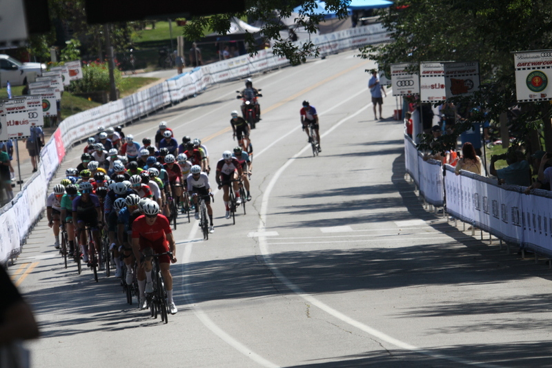 Tour de Francis Park 2025 LXXXII.jpg :: Tour de Francis Park 2025/Gateway Cup 2025 - Men's CAT 4/5 40 Minute race 1105am - Tour de Francis Park! Francis Park, named after David Rowland Francis - President of the Louisiana Purchase Exposition (the 1904 World's Fair) is known for its wide, tree lined streets and for having beautiful churches on every corner. Today the St. Louis Hills neighborhood showcases gingerbread bungalows, stately homes and some of the tidiest landscaping in St. Louis. Gateway Cup Website- St. Louis hosts the Labor Day Omnium - Omnium - a multiple race event in track cycling. In recent years, road racing has also adopted the term to describe multi-day races that feature three primary road races events (time trial, mass start, and criterium).  USA Cycling