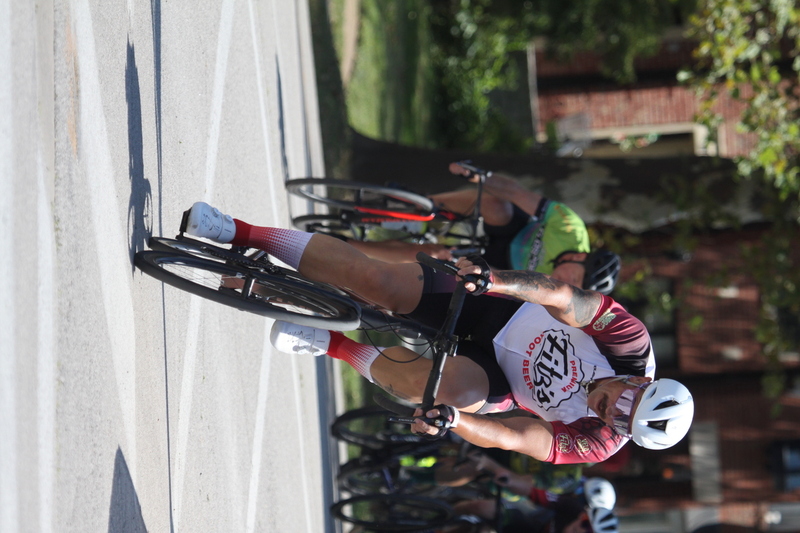 Tour de Francis Park 2025 LXXXXV.jpg :: Tour de Francis Park 2025/Gateway Cup 2025 - CAT 4/5, 40 minutes 1105am - the course is described as, Fast, Wide, Smooth, and Fast, the Tour de Francis Park is a series favorite. This long 1.2-mile course is full throttle - featuring one super-fast downhill turn 2 that sets up a long uphill drag to the finish. - Gateway Cup website - Breakaway - a sudden acceleration by one or more bicyclists pulling away from the pack in a race. 