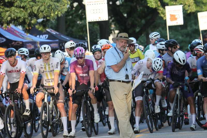 Tour de Lafayette 2025 B -LXX.jpg :: Tour de Florissant 2025/Gateway Cup 2025 at Lafayette Square Park in South St. Louis City, Missouri, USA. Masters 40+ CAT1-4 race is 50 minutes. The Lafayette Square neighborhood and business district as the first leg of the Gateway Cup gets underway in St. Louis first historic district, this nighttime criterium will take place under the lights as a flat, wide-open 0.9-mile course with four 90-degree turns. USA Cycling