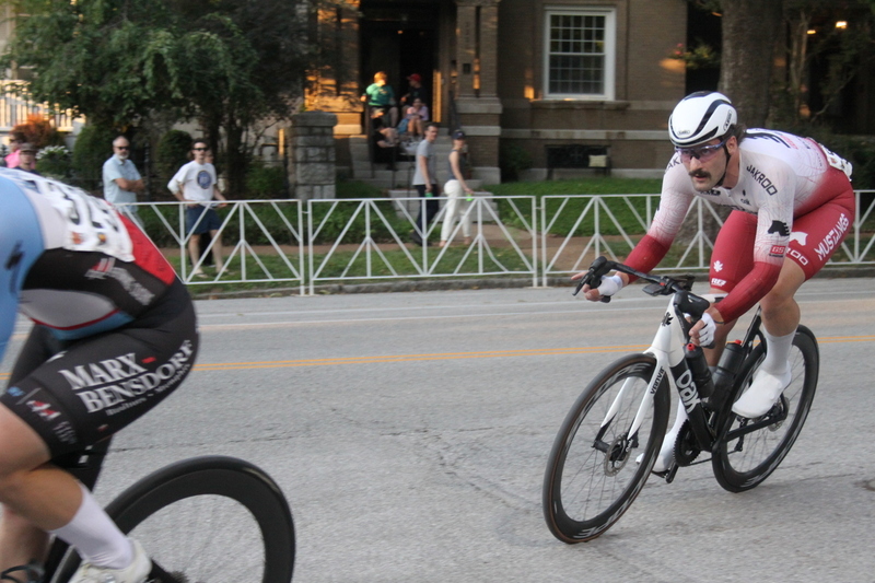 Tour de Lafayette 2025 B -LXXXV.jpg :: Tour de Florissant 2025/Gateway Cup 2025 at Lafayette Square Park in South St. Louis City, Missouri, USA. Masters 40+ CAT1-4 race is 50 minutes. The Lafayette Square neighborhood and business district as the first leg of the Gateway Cup gets underway in St. Louis first historic district, this nighttime criterium will take place under the lights as a flat, wide-open 0.9-mile course with four 90-degree turns. USA Cycling