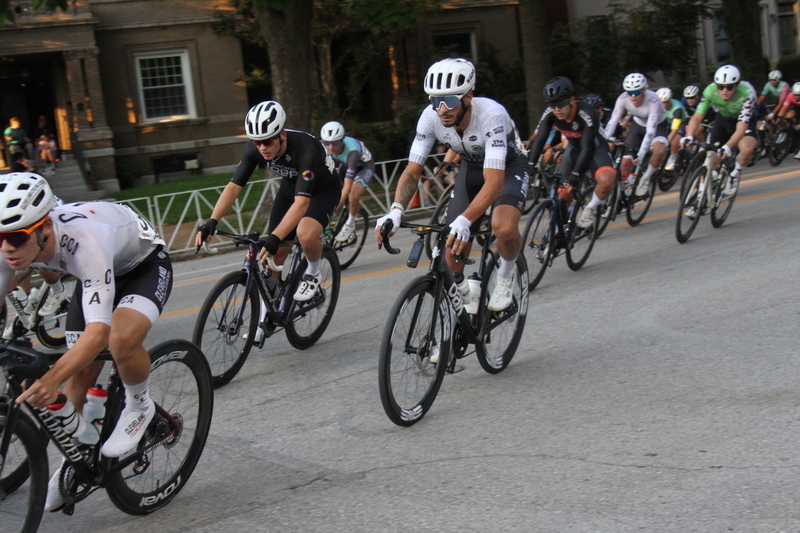 Tour de Lafayette 2025 B -LXXXVII.jpg :: Tour de Florissant 2025/Gateway Cup 2025 at Lafayette Square Park in South St. Louis City, Missouri, USA. Masters 40+ CAT1-4 race is 50 minutes. The Lafayette Square neighborhood and business district as the first leg of the Gateway Cup gets underway in St. Louis first historic district, this nighttime criterium will take place under the lights as a flat, wide-open 0.9-mile course with four 90-degree turns. USA Cycling