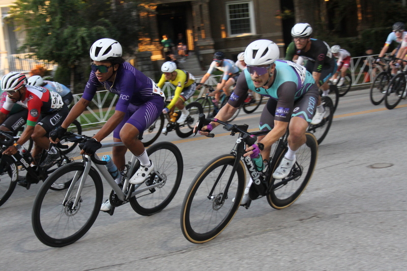 Tour de Lafayette 2025 B -LXXXX.jpg :: Tour de Florissant 2025/Gateway Cup 2025 at Lafayette Square Park in South St. Louis City, Missouri, USA. Masters 40+ CAT1-4 race is 50 minutes. The Lafayette Square neighborhood and business district as the first leg of the Gateway Cup gets underway in St. Louis first historic district, this nighttime criterium will take place under the lights as a flat, wide-open 0.9-mile course with four 90-degree turns. USA Cycling