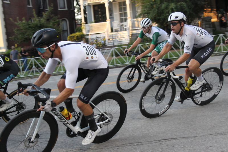 Tour de Lafayette 2025 B -LXXXXII.jpg :: Tour de Florissant 2025/Gateway Cup 2025 at Lafayette Square Park in South St. Louis City, Missouri, USA. Masters 40+ CAT1-4 race is 50 minutes. The Lafayette Square neighborhood and business district as the first leg of the Gateway Cup gets underway in St. Louis first historic district, this nighttime criterium will take place under the lights as a flat, wide-open 0.9-mile course with four 90-degree turns. USA Cycling