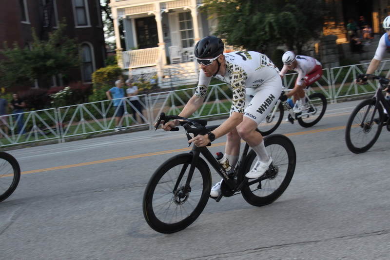 Tour de Lafayette 2025 B -LXXXXIII.jpg :: Tour de Florissant 2025/Gateway Cup 2025 at Lafayette Square Park in South St. Louis City, Missouri, USA. Masters 40+ CAT1-4 race is 50 minutes. The Lafayette Square neighborhood and business district as the first leg of the Gateway Cup gets underway in St. Louis first historic district, this nighttime criterium will take place under the lights as a flat, wide-open 0.9-mile course with four 90-degree turns. USA Cycling