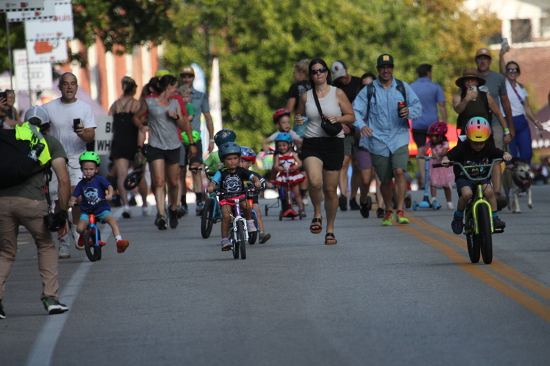 Tour de Lafayette 2025 B -XXV.jpg :: Tour de Lafayette 2025/Gateway Cup 2025 at Lafayette Square Park in South St. Louis City, Missouri USA. There is a break in the adult racing for the kid's sprints. The races start with tricycles and Big Wheels and end with 12- and 13-year-olds. Some of these kids are the future of Criterium and Road cycling. USA Cycling. 