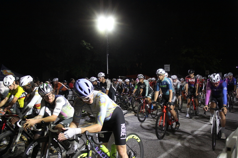 Tour de Lafayette 2025 D -LXIV.jpg :: Tour de Lafayette 2025/Gateway Cup 2025, Men's Pro 1, 70-minutes, 850pm Aug., 29th,2025, The Lafayette Square neighborhood is one of the oldest in St. Louis and boasts the city's first public park. Created 1836, the park was named in honor of Marquis de Lafayette, a French Statesman who served as a volunteer under George Washington during the American Revolution. - Gateway Cup website - 0.9-mile course with four 90-degree turns. USA Cycling, Omnium, Criterium