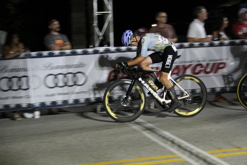 Tour de Lafayette 2025 E -XIV.jpg :: Tour de Lafayette 2025/Gateway Cup 2025 Criterium racing is not known for using the Big Sprocket (Chainring) but every bicyclists rides differently. On a closed course a cyclists may only use the small sprocket (chainring). Though criteriums may vary in length a closed circiut course is used in sizes ranging from 400 meters to 10,000 meters. a 10,000 meter course the Big Sprocket is most likely used if there are stretches that run 2.5 miles of more. Men's Pro CAT 1, 70-minutes of racing. - The Lafayette Square neighborhood is one the oldest in St. Louis and boasts the City's first public park. Created by ordiance 1836, the park was named in honor of Marquis de Lafayette, a French Staeman who served as a volunteer under George Washington during the American Revolution. - Gateway Cup Website- 0.9-mile course with four 90-degree turns. USA Cycling, Tour de Lafayette Criterium 