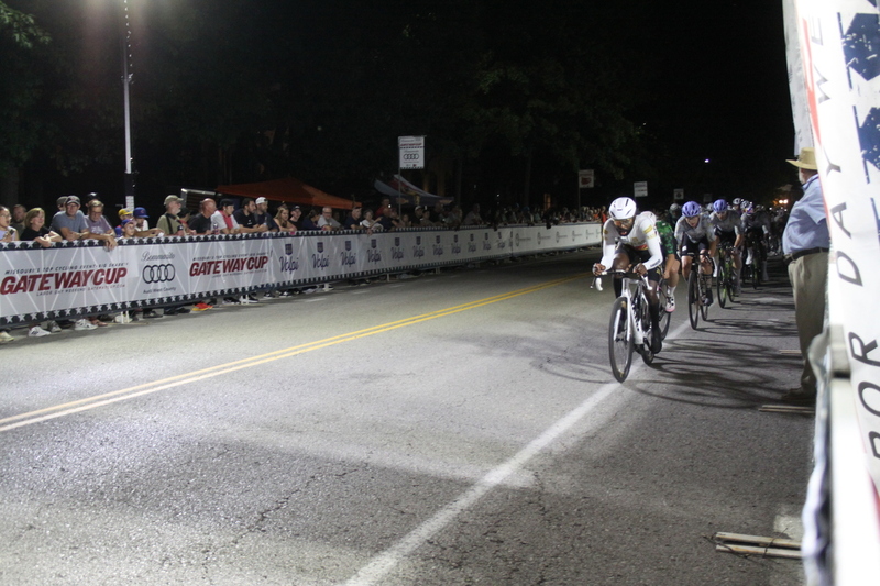 Tour de Lafayette 2025 E -XXXXII.jpg :: Tour de Lafayette 2025/Gateway Cup 2025 - Men's Pro CAT 1, 70-Minute Race, Stop 6 - Bommarito Audi West County Gateway Cup, Four days of racing over Labor Day Weekend, The Bommarito Audi West County Gateway Cup feature four of St. Louis signature neighborhoods and the final stage of the American Criterium Cup at the Classic Giro della Montagna Criterium. -Gateway Cup website- The Lafayette Square neighborhood and business district as the first leg of the Gateway Cup gets underway in St. Louis first historic district, this nightime criterium will take place under the lights as a flat, wide-open 0.9-mile course with four 90-degree turns. USA Cycling, 