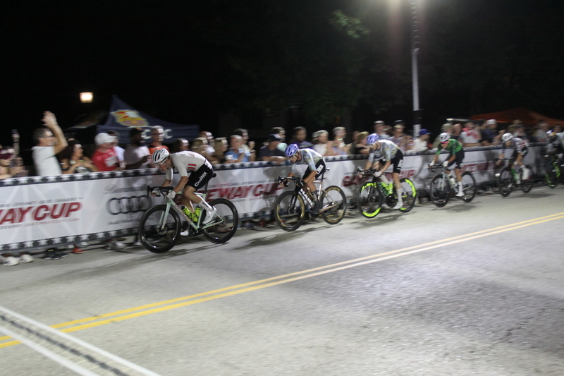 Tour de Lafayette 2025 E -XXXXIII.jpg :: Tour de Lafayette 2025/Gateway Cup 2025 - Men's Pro CAT 1, 70-Minute Race, Stop 6 - Bommarito Audi West County Gateway Cup, Four days of racing over Labor Day Weekend, The Bommarito Audi West County Gateway Cup feature four of St. Louis signature neighborhoods and the final stage of the American Criterium Cup at the Classic Giro della Montagna Criterium. -Gateway Cup website- The Lafayette Square neighborhood and business district as the first leg of the Gateway Cup gets underway in St. Louis first historic district, this nightime criterium will take place under the lights as a flat, wide-open 0.9-mile course with four 90-degree turns. USA Cycling, 