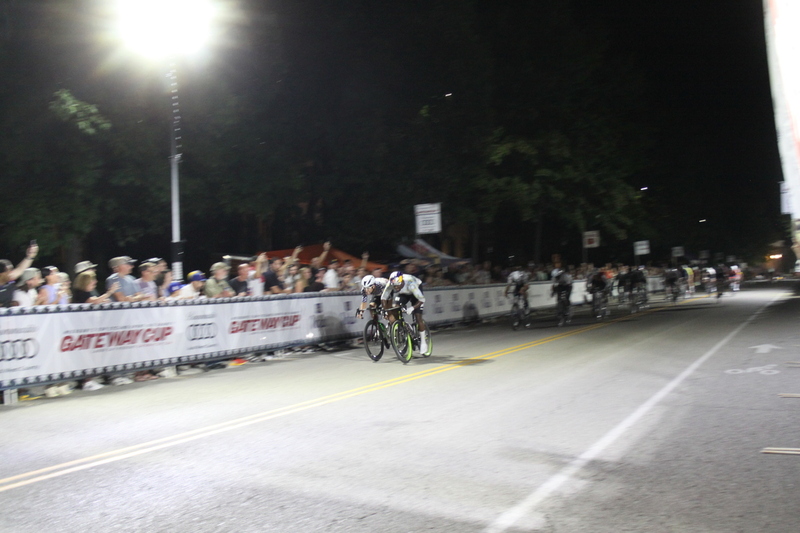 Tour de Lafayette 2025 E -XXXXIX.jpg :: Tour de Lafayette 2025/Gateway Cup 2025 - Men's Pro CAT 1, 70-Minute Race, Stop 6 - Bommarito Audi West County Gateway Cup, Four days of racing over Labor Day Weekend, The Bommarito Audi West County Gateway Cup feature four of St. Louis signature neighborhoods and the final stage of the American Criterium Cup at the Classic Giro della Montagna Criterium. -Gateway Cup website- The Lafayette Square neighborhood and business district as the first leg of the Gateway Cup gets underway in St. Louis first historic district, this nightime criterium will take place under the lights as a flat, wide-open 0.9-mile course with four 90-degree turns. USA Cycling, 