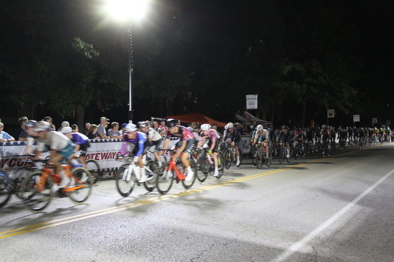 Tour de Lafayette 2025 XXXX.jpg :: Tour de Lafayette 2025/Gateway Cup 2025 - Men's Pro CAT 1, 70-Minute Race, Stop 6 - Bommarito Audi West County Gateway Cup, Four days of racing over Labor Day Weekend, The Bommarito Audi West County Gateway Cup feature four of St. Louis signature neighborhoods and the final stage of the American Criterium Cup at the Classic Giro della Montagna Criterium. -Gateway Cup website- The Lafayette Square neighborhood and business district as the first leg of the Gateway Cup gets underway in St. Louis first historic district, this nightime criterium will take place under the lights as a flat, wide-open 0.9-mile course with four 90-degree turns. USA Cycling, 