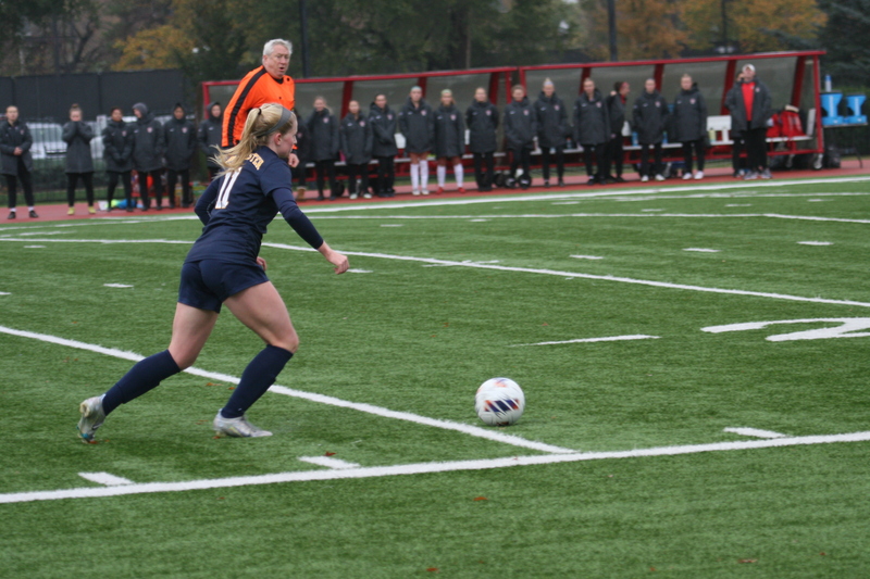 Wash U (Bears) vs University of Rochester Womens Soccer 2023  XXXIV.jpg :: Wash U (Bears) vs University of Rochester 2023 at Francis Olympic Field in St. Louis, Missouri, USA. This a Division III NCAA match up of lady's soccer. Wash U is in the College Conference of Illinois Wisconsin.  