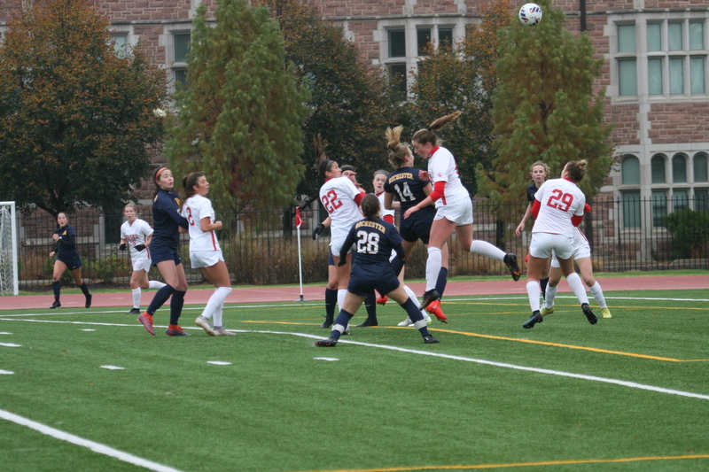Wash U (Bears) vs University of Rochester Womens Soccer 2023 A -.jpg :: Wash U (Bears) vs University of Rochester, NY at Francis Olympic Field in St. Louis, Missouri, USA.  In a NCAA Division III match up. UAA, Wash U Soccer, Wash U Conference College of Illinois Wisconsin, D3sports.com