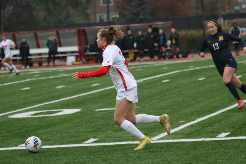 Wash U (Bears) vs University of Rochester Womens Soccer 2023 A -II.jpg :: Wash U (Bears) vs University of Rochester, NY at Francis Olympic Field in St. Louis, Missouri, USA.  In a NCAA Division III match up. UAA, Wash U Soccer, Wash U Conference College of Illinois Wisconsin, D3sports.com