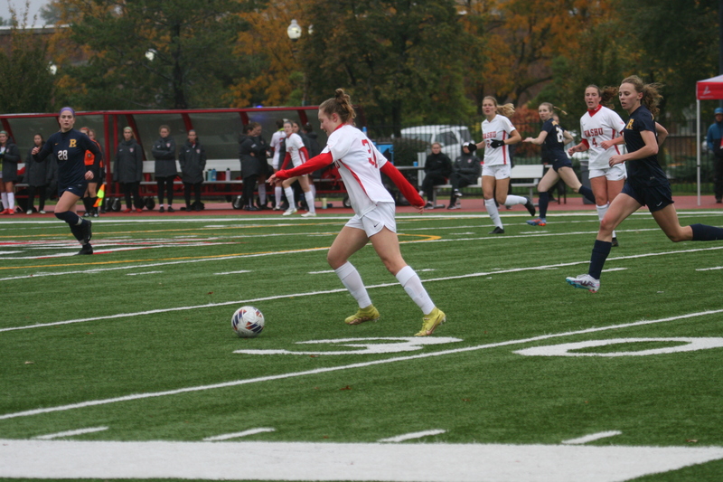 Wash U (Bears) vs University of Rochester Womens Soccer 2023 A -IX.jpg :: Wash U (Bears) vs University of Rochester, NY at Francis Olympic Field in St. Louis, Missouri, USA.  In a NCAA Division III match up. UAA, Wash U Soccer, Wash U Conference College of Illinois Wisconsin, D3sports.com
