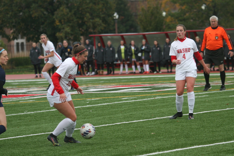 Wash U (Bears) vs University of Rochester Womens Soccer 2023 A -XV.jpg :: Wash U (Bears) vs University of Rochester, NY at Francis Olympic Field in St. Louis, Missouri, USA.  In a NCAA Division III match up. UAA, Wash U Soccer, Wash U Conference College of Illinois Wisconsin, D3sports.com