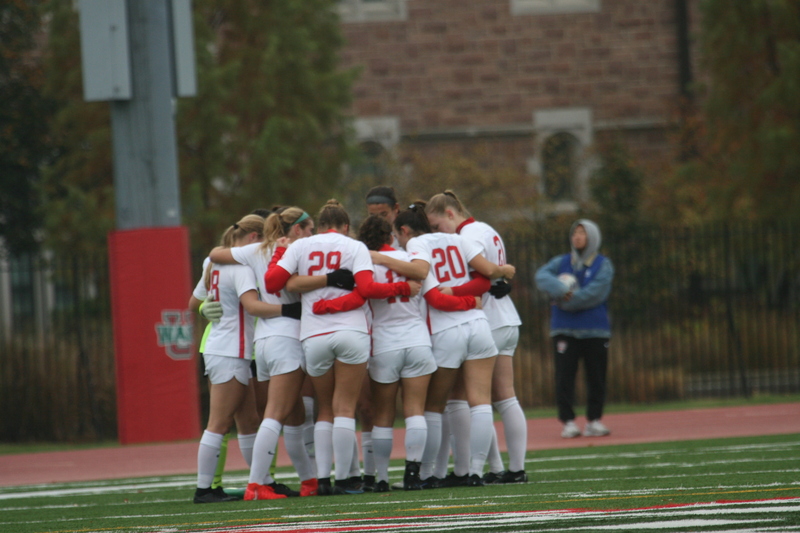 Wash U (Bears) vs University of Rochester Womens Soccer 2023 I.jpg :: Wash U (BEARS) vs University of Rochester women's soccer 2023. The match was held at Francis Olympic Field in St. Louis, Missouri, USA. Wash U lost 1-0 on a wet dreary day. This is a Division III NCAA sports event. 