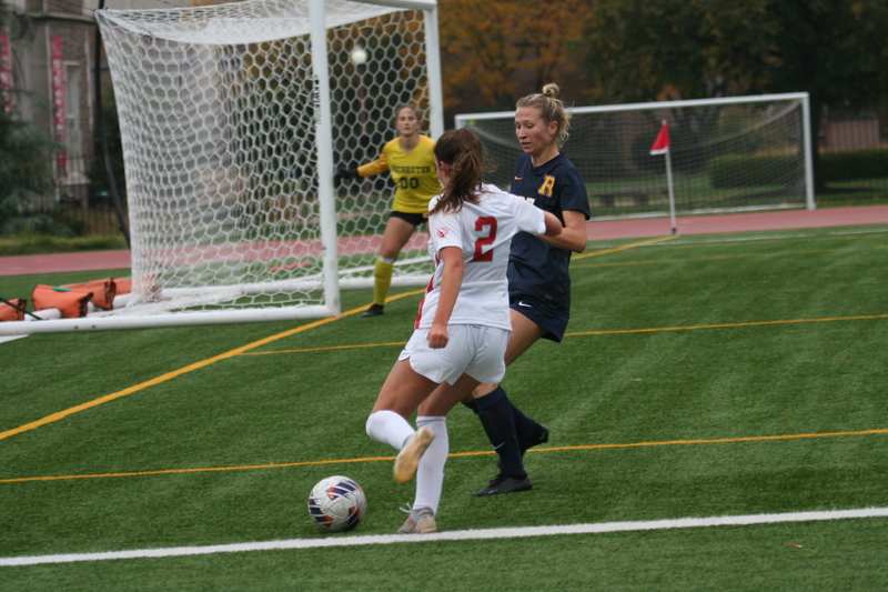 Wash U (Bears) vs University of Rochester Womens Soccer 2023 LVII.jpg :: Wash U (Bears) vs University of Rochester 2023 at Francis Olympic Field in St. Louis, Missouri, USA. This a Division III NCAA match up of lady's soccer. Wash U is in the College Conference of Illinois Wisconsin.  