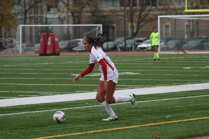 Wash U (Bears) vs University of Rochester Womens Soccer 2023 LXIII.jpg :: Women's soccer at Francis Olympic Field at Wash U St. Louis campus. Wash U (Bears) vs University of Rochester. It's a Division III match up. Wash U is in the CCIW College Conference of Illinois Wisconsin. St. Louis, Missouri, USA. UAA, NCAA 