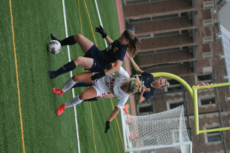 Wash U (Bears) vs University of Rochester Womens Soccer 2023 LXXXI.jpg :: Women's soccer at Francis Olympic Field at Wash U St. Louis campus. Wash U (Bears) vs University of Rochester. It's a Division III match up. Wash U is in the CCIW College Conference of Illinois Wisconsin. St. Louis, Missouri, USA. UAA, NCAA 