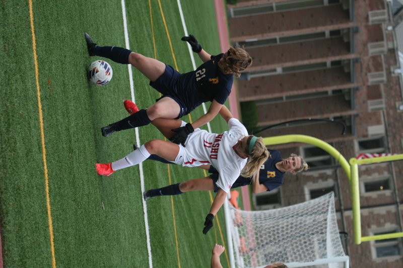 Wash U (Bears) vs University of Rochester Womens Soccer 2023 LXXXII.jpg :: Women's soccer at Francis Olympic Field at Wash U St. Louis campus. Wash U (Bears) vs University of Rochester. It's a Division III match up. Wash U is in the CCIW College Conference of Illinois Wisconsin. St. Louis, Missouri, USA. UAA, NCAA 