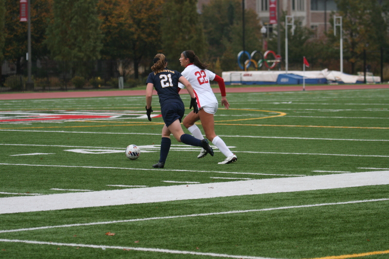 Wash U (Bears) vs University of Rochester Womens Soccer 2023 LXXXIX.jpg :: Women's soccer at Francis Olympic Field at Wash U St. Louis campus. Wash U (Bears) vs University of Rochester. It's a Division III match up. Wash U is in the CCIW College Conference of Illinois Wisconsin. St. Louis, Missouri, USA. UAA, NCAA 
