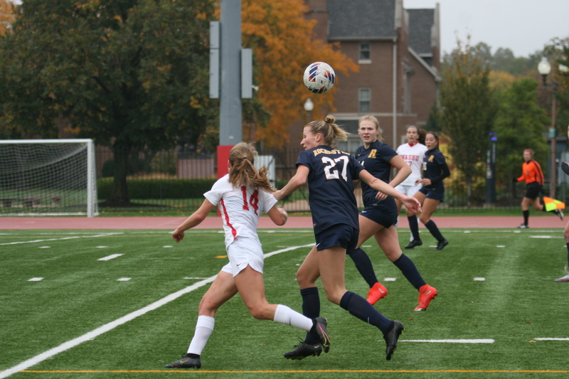 Wash U (Bears) vs University of Rochester Womens Soccer 2023 LXXXXI.jpg :: Women's soccer at Francis Olympic Field at Wash U St. Louis campus. Wash U (Bears) vs University of Rochester. It's a Division III match up. Wash U is in the CCIW College Conference of Illinois Wisconsin. St. Louis, Missouri, USA. UAA, NCAA 