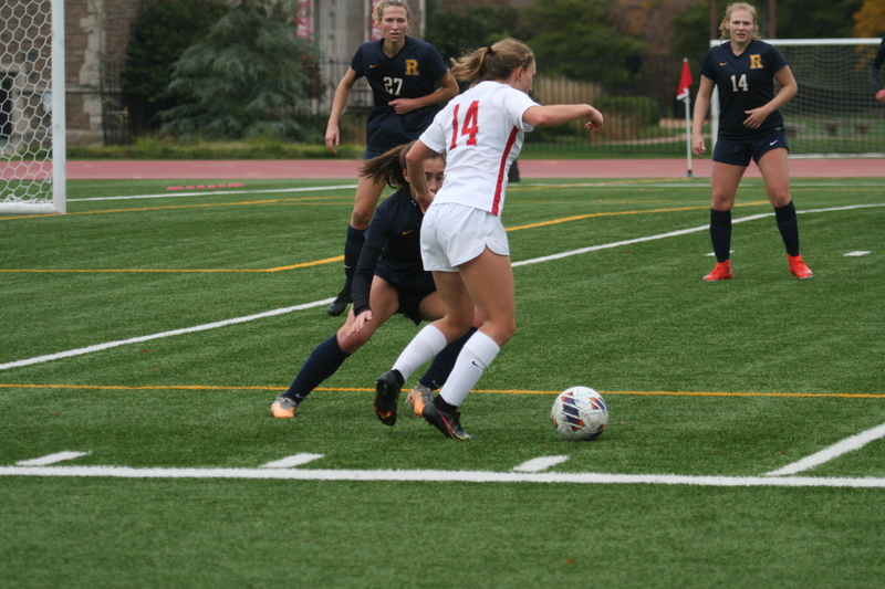 Wash U (Bears) vs University of Rochester Womens Soccer 2023 LXXXXV.jpg :: Wash U (Bears) vs University of Rochester, NY at Francis Olympic Field in St. Louis, Missouri, USA.  In a NCAA Division III match up. UAA, Wash U Soccer, Wash U Conference College of Illinois Wisconsin, D3sports.com