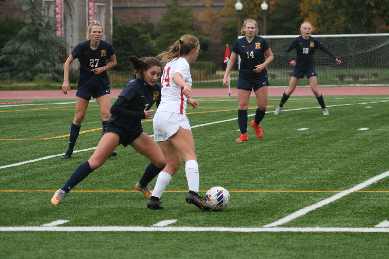 Wash U (Bears) vs University of Rochester Womens Soccer 2023 LXXXXVI.jpg :: Wash U (Bears) vs University of Rochester, NY at Francis Olympic Field in St. Louis, Missouri, USA.  In a NCAA Division III match up. UAA, Wash U Soccer, Wash U Conference College of Illinois Wisconsin, D3sports.com