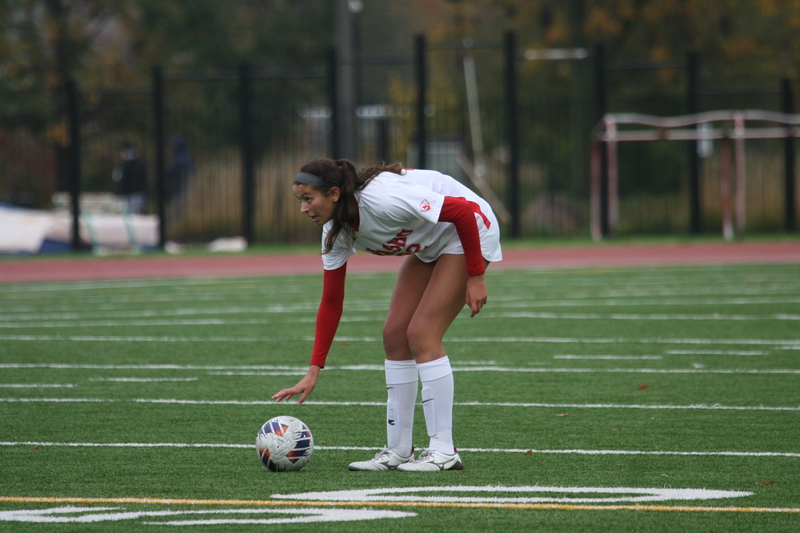 Wash U (Bears) vs University of Rochester Womens Soccer 2023 VIII.jpg :: Wash U (BEARS) vs University of Rochester women's soccer 2023. The match was held at Francis Olympic Field in St. Louis, Missouri, USA. Wash U lost 1-0 on a wet dreary day. This is a Division III NCAA sports event. 