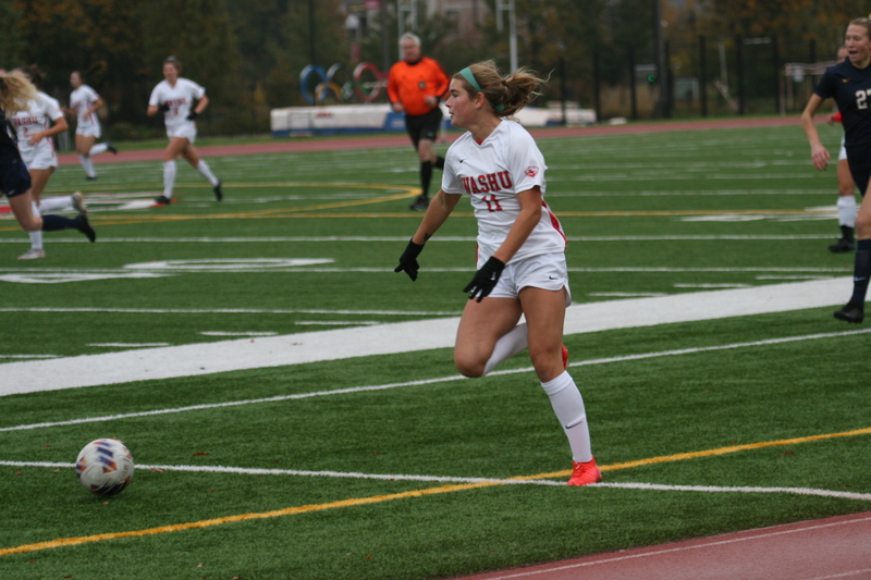 Wash U (Bears) vs University of Rochester Womens Soccer 2023 XVIII.jpg :: Wash U (BEARS) vs University of Rochester women's soccer 2023. The match was held at Francis Olympic Field in St. Louis, Missouri, USA. Wash U lost 1-0 on a wet dreary day. This is a Division III NCAA sports event. 