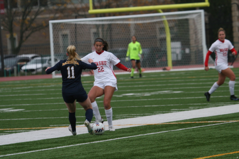 Wash U (Bears) vs University of Rochester Womens Soccer 2023 XXXVI.jpg :: Wash U (Bears) vs University of Rochester 2023 at Francis Olympic Field in St. Louis, Missouri, USA. This a Division III NCAA match up of lady's soccer. Wash U is in the College Conference of Illinois Wisconsin.  