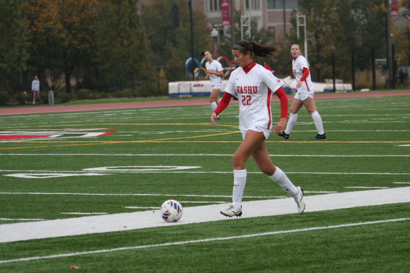Wash U (Bears) vs University of Rochester Womens Soccer 2023 XXXXII.jpg :: Wash U (Bears) vs University of Rochester 2023 at Francis Olympic Field in St. Louis, Missouri, USA. This a Division III NCAA match up of lady's soccer. Wash U is in the College Conference of Illinois Wisconsin.  