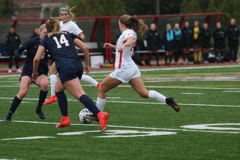 Wash U (Bears) vs University of Rochester Womens Soccer 2023 XXXXVIII.jpg :: Wash U (Bears) vs University of Rochester 2023 at Francis Olympic Field in St. Louis, Missouri, USA. This a Division III NCAA match up of lady's soccer. Wash U is in the College Conference of Illinois Wisconsin.  