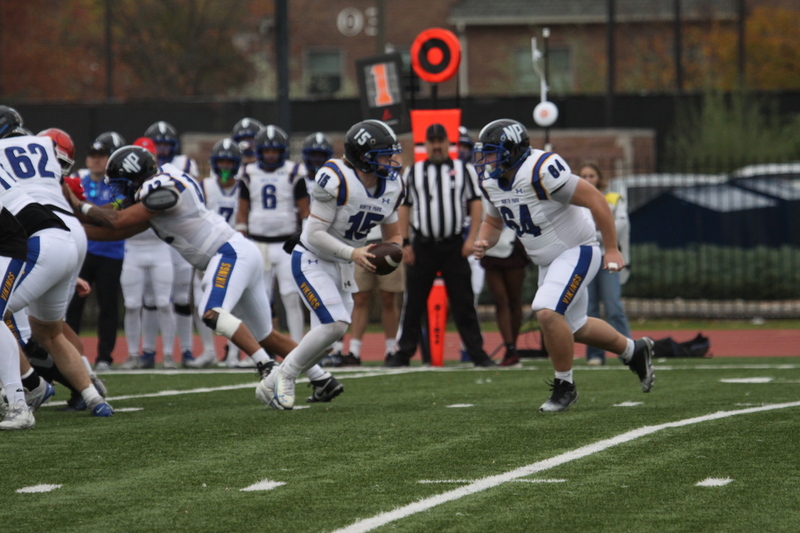 Wash U (St Louis) Football vs North Park University 2025 LIV.jpg :: Washington University (St. Louis) Football vs North Park University at Francis Field in St. Louis, Missouri, USA. Wash U Bears won over the North Park Vikings 42-14. NCAA Football, College Conference Illinois Wisconsin, CCIW, last home game of the 2025 season, 11/08/2025