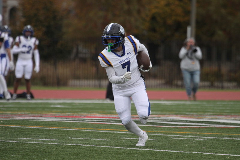 Wash U (St Louis) Football vs North Park University 2025 LXV.jpg :: Washington University (St. Louis) Football vs North Park University at Francis Field in St. Louis, Missouri, USA. Wash U Bears won over the North Park Vikings 42-14. NCAA Football, College Conference Illinois Wisconsin, CCIW, last home game of the 2025 season, 11/08/2025