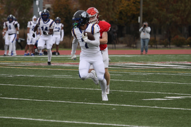 Wash U (St Louis) Football vs North Park University 2025 LXVII.jpg :: Washington University (St. Louis) Football vs North Park University at Francis Field in St. Louis, Missouri, USA. Wash U Bears won over the North Park Vikings 42-14. NCAA Football, College Conference Illinois Wisconsin, CCIW, last home game of the 2025 season, 11/08/2025