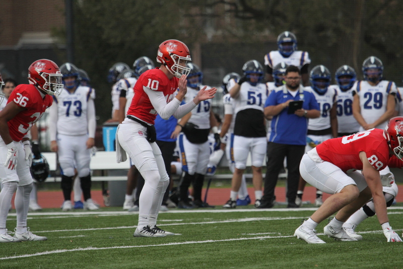 Wash U (St Louis) Football vs North Park University 2025 LXXXVI.jpg :: Washington University (St. Louis) Football vs North Park University at Francis Field in St. Louis, Missouri, USA. Wash U Bears won over the North Park Vikings 42-14. NCAA Football, College Conference Illinois Wisconsin, CCIW, last home game of the 2025 season, 11/08/2025