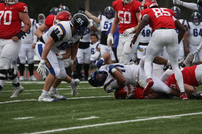 Wash U (St Louis) Football vs North Park University 2025 LXXXXIV.jpg :: Washington University (St. Louis) Football vs North Park University at Francis Field in St. Louis, Missouri, USA. Wash U Bears won over the North Park Vikings 42-14. NCAA Football, College Conference Illinois Wisconsin, CCIW, last home game of the 2025 season, 11/08/2025