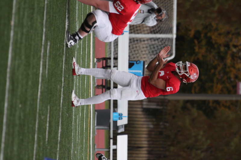 Wash U (St Louis) Football vs North Park University 2025 XIII.jpg :: Washington University Football vs North Park University 2025 - 11-08-2025, Wash U won 42-14. The day was brisk. Game held at Washington University (St. Louis) Francis Olympic Field in St. Louis, Missouri, USA. NCAA Football, CCIW, Division III, Quarterback No. 6 Levi Moore scored three touchdowns.   