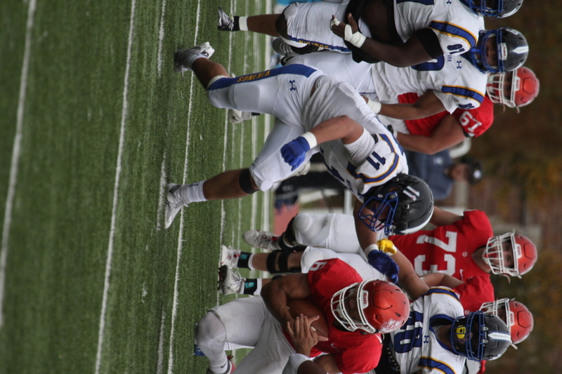 Wash U (St Louis) Football vs North Park University 2025 XXIV.jpg :: Washington University Football vs North Park University 2025 - 11-08-2025, Wash U won 42-14. The day was brisk. Game held at Washington University (St. Louis) Francis Olympic Field in St. Louis, Missouri, USA. NCAA Football, CCIW, Division III, Quarterback No. 6 Levi Moore scored three touchdowns.   
