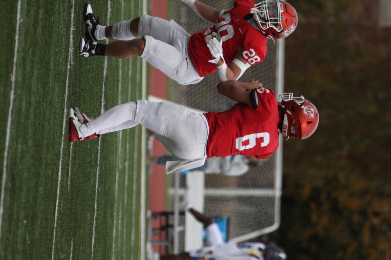 Wash U (St Louis) Football vs North Park University 2025 XXV.jpg :: Washington University Football vs North Park University 2025 - 11-08-2025, Wash U won 42-14. The day was brisk. Game held at Washington University (St. Louis) Francis Olympic Field in St. Louis, Missouri, USA. NCAA Football, CCIW, Division III, Quarterback No. 6 Levi Moore scored three touchdowns.   