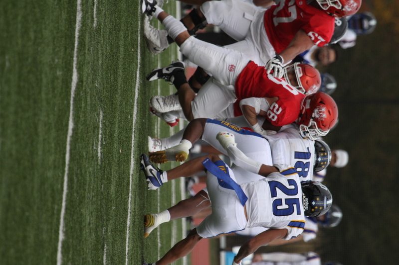 Wash U (St Louis) Football vs North Park University 2025 XXXIII.jpg :: Washington University Football vs North Park University 2025 - 11-08-2025, Wash U won 42-14. The day was brisk. Game held at Washington University (St. Louis) Francis Olympic Field in St. Louis, Missouri, USA. NCAA Football, CCIW, Division III, Quarterback No. 6 Levi Moore scored three touchdowns.   