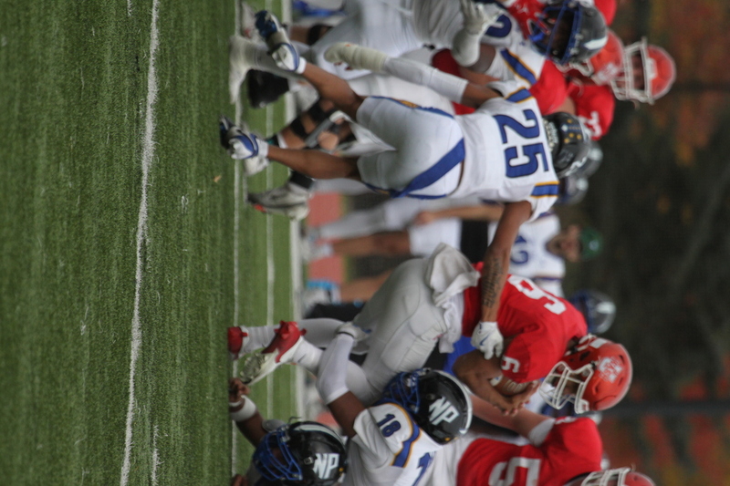 Wash U (St Louis) Football vs North Park University 2025 XXXV.jpg :: Washington University Football vs North Park University 2025 - 11-08-2025, Wash U won 42-14. The day was brisk. Game held at Washington University (St. Louis) Francis Olympic Field in St. Louis, Missouri, USA. NCAA Football, CCIW, Division III, Quarterback No. 6 Levi Moore scored three touchdowns.   